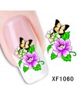 1 arkusze DIY wzory kobiety eleganckie naklejki do paznokci naklejki czerwony motyl krawat naklejki łatka francuski wskazówka st