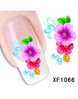 1 arkusze DIY wzory kobiety eleganckie naklejki do paznokci naklejki czerwony motyl krawat naklejki łatka francuski wskazówka st