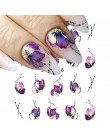 1 sztuk naklejka do paznokci motyl kwiat woda Transfer naklejka suwaki do zdobienie paznokci dekoracje Manicure z efektem tatuaż