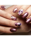 1 arkusz woda Transfer kobiety pełna naklejka na pokrywę paznokci naklejki ozdobne Nail Art Beauty fioletowa róża ozdoby polerow