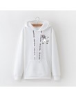 Zimowe nowe bluzy damskie Harajuku jaskrawym nadrukiem jednorożec dorywczo luźna bluza damska płaszcz bluza z kapturem ciepła pl