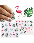 1 sztuk naklejka do paznokci motyl kwiat woda Transfer naklejka suwaki do zdobienie paznokci dekoracje Manicure z efektem tatuaż