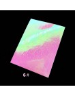 4 sztuk 6*8cm 3D do paznokci dekoracje artystyczne płomień naklejka do paznokci folia srebrny złoty projekty transferu wody nakl