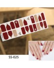 Lamemoria 22 porady klej do ozdabiania paznokci naklejki DIY Manicure Snowflake błyszczące cekiny polski paznokci paski okłady a