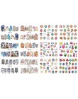 12 typ paznokci woda naklejka czarny Coloful abstrakcyjny obraz woda transfer naklejka do paznokci dekoracja do Manicure styl na