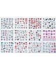 12 sztuk/zestaw rosyjski list seksowna dziewczyna woda naklejki Nail naklejka artystyczna zestaw motyl liście do Manicure Nail A