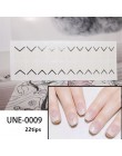 Lamemoria 22 porady klej do ozdabiania paznokci naklejki DIY Manicure Snowflake błyszczące cekiny polski paznokci paski okłady a