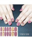 14 wskazówek/arkusz Beauty Nail Art naklejki pełna pokrywa naklejki okłady dekoracje DIY Manicure suwak winyle do paznokci gwoźd