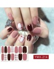 14 wskazówek/arkusz Beauty Nail Art naklejki pełna pokrywa naklejki okłady dekoracje DIY Manicure suwak winyle do paznokci gwoźd