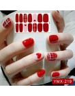 14 wskazówek/arkusz Beauty Nail Art naklejki pełna pokrywa naklejki okłady dekoracje DIY Manicure suwak winyle do paznokci gwoźd