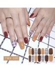 14 wskazówek/arkusz Beauty Nail Art naklejki pełna pokrywa naklejki okłady dekoracje DIY Manicure suwak winyle do paznokci gwoźd