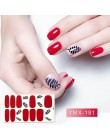 14 wskazówek/arkusz Beauty Nail Art naklejki pełna pokrywa naklejki okłady dekoracje DIY Manicure suwak winyle do paznokci gwoźd