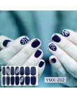 14 wskazówek/arkusz Beauty Nail Art naklejki pełna pokrywa naklejki okłady dekoracje DIY Manicure suwak winyle do paznokci gwoźd