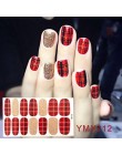14 wskazówek/arkusz Beauty Nail Art naklejki pełna pokrywa naklejki okłady dekoracje DIY Manicure suwak winyle do paznokci gwoźd