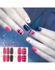 14 wskazówek/arkusz Beauty Nail Art naklejki pełna pokrywa naklejki okłady dekoracje DIY Manicure suwak winyle do paznokci gwoźd