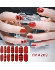 14 wskazówek/arkusz Beauty Nail Art naklejki pełna pokrywa naklejki okłady dekoracje DIY Manicure suwak winyle do paznokci gwoźd