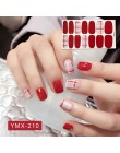 14 wskazówek/arkusz Beauty Nail Art naklejki pełna pokrywa naklejki okłady dekoracje DIY Manicure suwak winyle do paznokci gwoźd