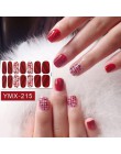14 wskazówek/arkusz Beauty Nail Art naklejki pełna pokrywa naklejki okłady dekoracje DIY Manicure suwak winyle do paznokci gwoźd