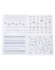 24 sztuk Mix wzory Bling Bling Rainbow naklejki 3D naklejka do paznokci DIY piękno folie Nail Art manicure polerowanie Gel Decor