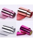 Złota srebrna folia metaliczna do paznokci suwak holograficzny Transfer Wrap naklejka samoprzylepna Starry Manicure Decor naklej