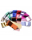 Złota srebrna folia metaliczna do paznokci suwak holograficzny Transfer Wrap naklejka samoprzylepna Starry Manicure Decor naklej