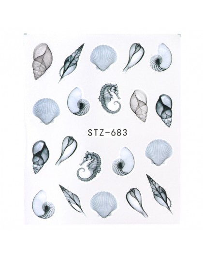 1 sztuk kwiatowy suwak naklejki kalkomania wody do transferu Nail Art tatuaż Flamingo liść żel Manicure samoprzylepne dekoracje 