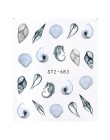 1 sztuk kwiatowy suwak naklejki kalkomania wody do transferu Nail Art tatuaż Flamingo liść żel Manicure samoprzylepne dekoracje 