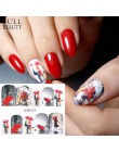 1 sztuk czerwony klon romantyczne naklejki ozdoby do paznokci Valentine Nail Art Transfer wody tatuaże porady żel do manicure su