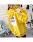 EACHIN marka kobiet bluzy damskie z długim rękawem bluza z kapturem list drukuj bluza dresowa jesień odzież sportowa
