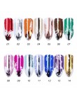 14pc metalowa folia transferowa holograficzna do zdobienia paznokci Laser lustrzany efekt Charm naklejka foliowa do paznokci nak