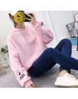 EACHIN marka kobiet bluzy damskie z długim rękawem bluza z kapturem list drukuj bluza dresowa jesień odzież sportowa
