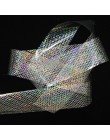 Słodki TREND 100x4cm holograficzny gwieździsta folia do paznokci liniowy wskaźnik laserowy naklejka do transferu na paznokcie bł