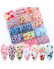 16 sztuk naklejki na paznokcie folia Nail Art Mix Rose Flower folia transferowa dekoracja papierowa stylizacja manicure lakier ż