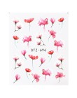 1 sztuk kwiatowy suwak naklejki kalkomania wody do transferu Nail Art tatuaż Flamingo liść żel Manicure samoprzylepne dekoracje 