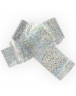 Słodki TREND 100x4cm holograficzny gwieździsta folia do paznokci liniowy wskaźnik laserowy naklejka do transferu na paznokcie bł