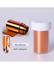 Złota srebrna folia metaliczna do paznokci suwak holograficzny Transfer Wrap naklejka samoprzylepna Starry Manicure Decor naklej