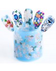 16 sztuk naklejki na paznokcie folia Nail Art Mix Rose Flower folia transferowa dekoracja papierowa stylizacja manicure lakier ż