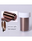 Złota srebrna folia metaliczna do paznokci suwak holograficzny Transfer Wrap naklejka samoprzylepna Starry Manicure Decor naklej