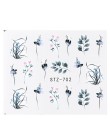 1 sztuk kwiatowy suwak naklejki kalkomania wody do transferu Nail Art tatuaż Flamingo liść żel Manicure samoprzylepne dekoracje 