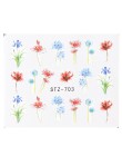 1 sztuk kwiatowy suwak naklejki kalkomania wody do transferu Nail Art tatuaż Flamingo liść żel Manicure samoprzylepne dekoracje 