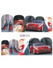 1 sztuk czerwony klon romantyczne naklejki ozdoby do paznokci Valentine Nail Art Transfer wody tatuaże porady żel do manicure su