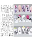 1 sztuk wody naklejki paznokcie naklejki na paznokcie Harajuku Element koty Kitty naklejki do paznokci suwaki do paznokci naklej
