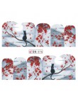 1 sztuk czerwony klon romantyczne naklejki ozdoby do paznokci Valentine Nail Art Transfer wody tatuaże porady żel do manicure su