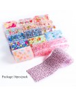 16 sztuk naklejki na paznokcie folia Nail Art Mix Rose Flower folia transferowa dekoracja papierowa stylizacja manicure lakier ż