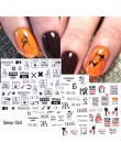 12 sztuk czarne litery suwaki do paznokci mieszane seksowna dziewczyna waterkalkomania Nail artystyczny Manicure Decor folia Fil