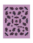 1 arkusz moda 3d Nail naklejka artystyczna Nails naklejka motyl i kwiat z dżetów Charms DIY dekoracja do manicure narzędzia