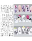 1 sztuk wody naklejki paznokcie naklejki na paznokcie Harajuku Element koty Kitty naklejki do paznokci suwaki do paznokci naklej