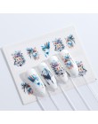 1 sztuk naklejki do paznokci naklejki do transferu wody Cartoon Flamingo śliczne wzory ze zwierzętami Nail Art suwak Manicure de