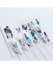 1 sztuk naklejki do paznokci naklejki do transferu wody Cartoon Flamingo śliczne wzory ze zwierzętami Nail Art suwak Manicure de