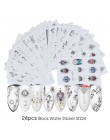 1 zestaw lato kolorowe Silder Butterfly wzory naklejki do paznokci znak wodny DIY kolorowe porady kalkomanie do paznokci narzędz